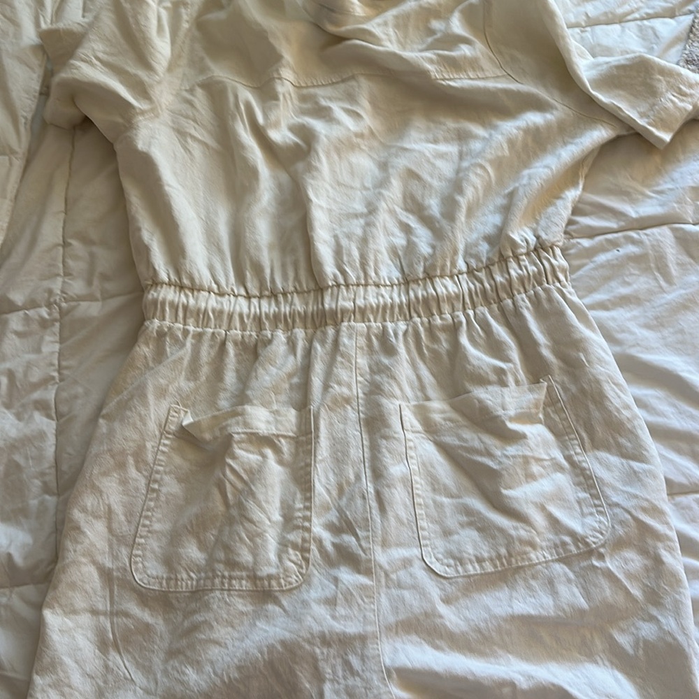 Cream utility romper - Picture 5 of 5